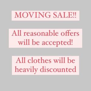 Dresses, shirts, tanks, shorts, skirts, blouses, pants for sale